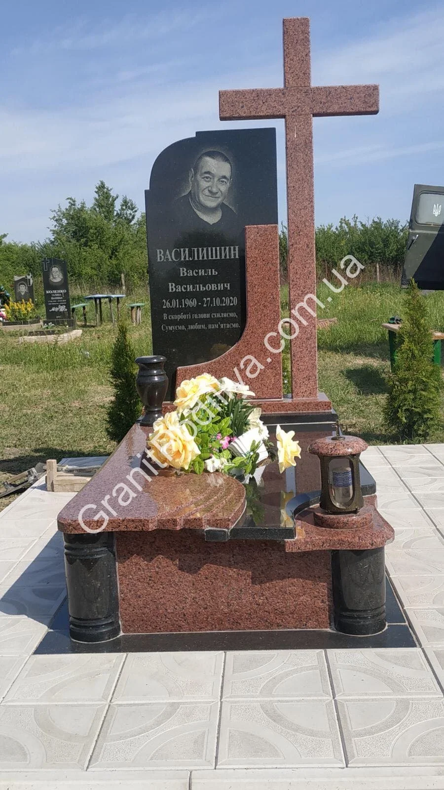 Подвійний пам'ятник з граніту - Кам'янець-Подільський | GranitPodillya